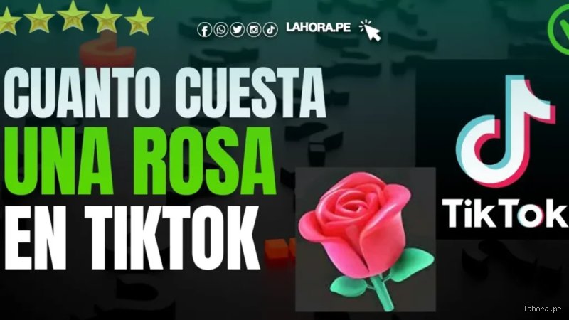 ¿Cuánto cuestan 5 rosas en TikTok?