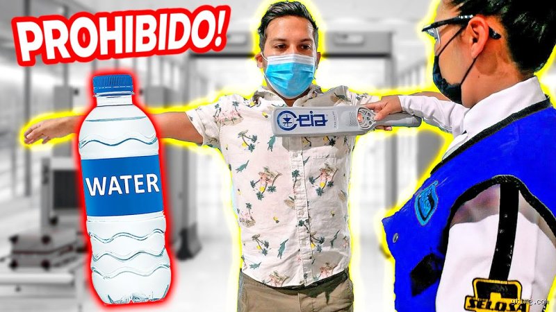 ¿Cómo llevar agua en avión?