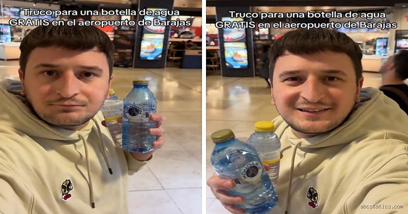 ¿Cuál es el truco para meter una botella de agua gratis en el aeropuerto?