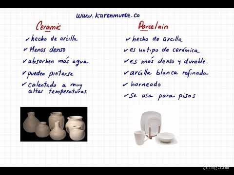 ¿Cuál es la diferencia entre cerámica y porcelana?