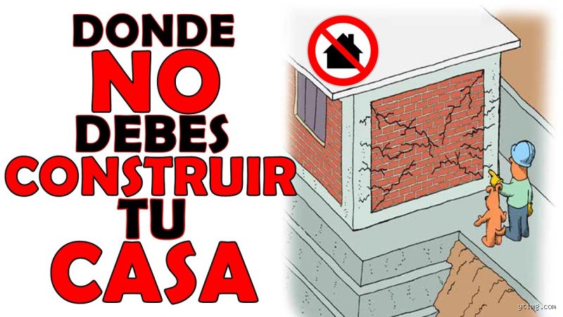 ¿Dónde no se debe construir una casa?