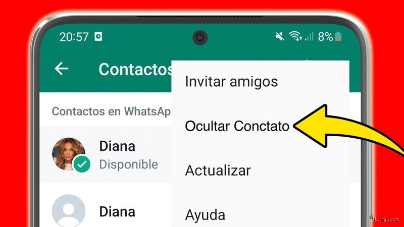 ¿Cómo esconder un contacto en WhatsApp?