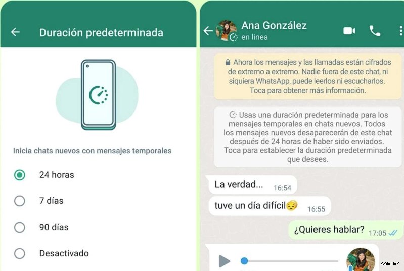 ¿Cómo hacer que los mensajes de WhatsApp se borran en 24 horas?