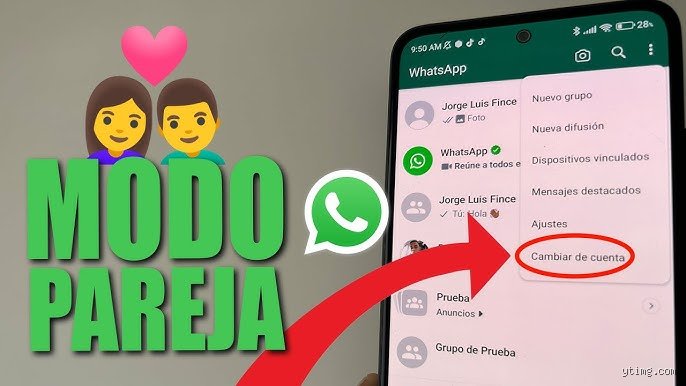 ¿Cómo hago para vincular el WhatsApp de mi pareja en mi celular?