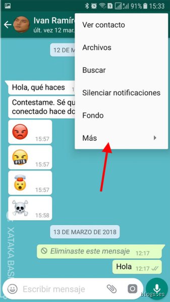 ¿Cómo mandar un chat entero de WhatsApp a otra persona?