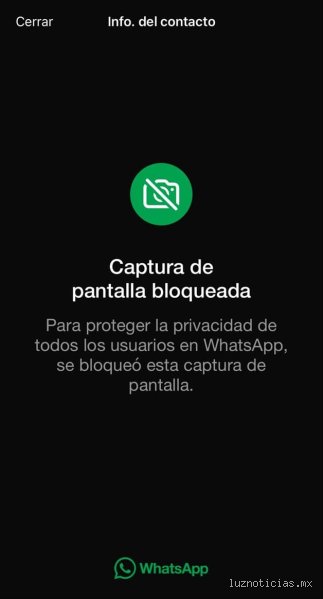 ¿Están restringidas las capturas de pantalla de WhatsApp por motivos de privacidad y derechos de autor?