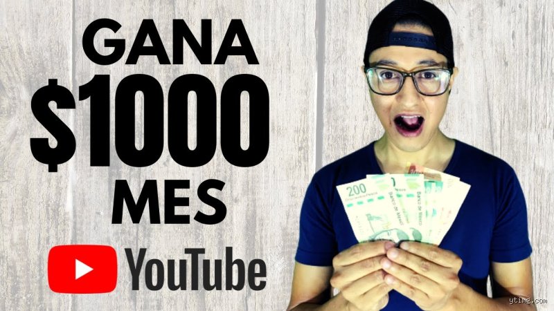 ¿Cómo ganar 1000 dólares al mes en YouTube?