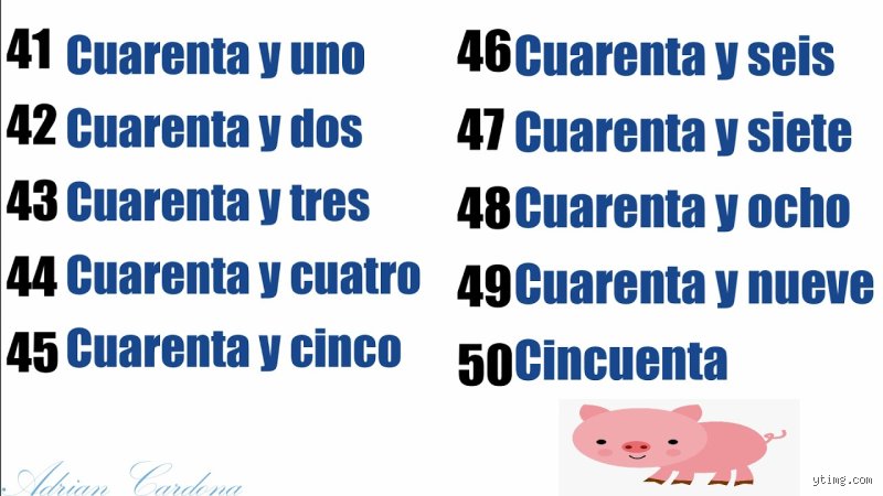 ¿Cuál es la letra de 40?
