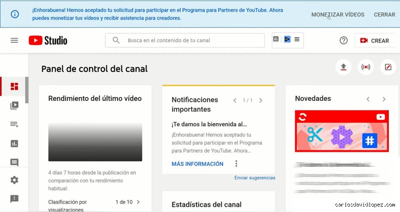 ¿Cuándo se activa la monetización en YouTube?