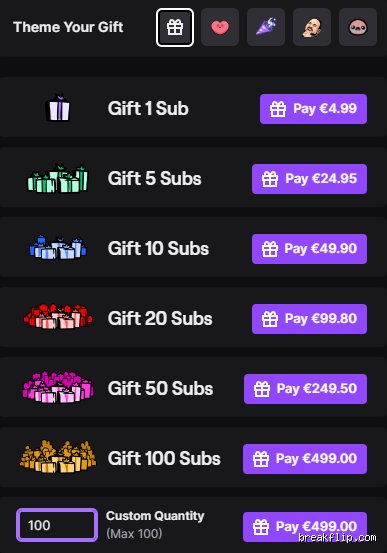 ¿Cuánto son 50 subs en euros?