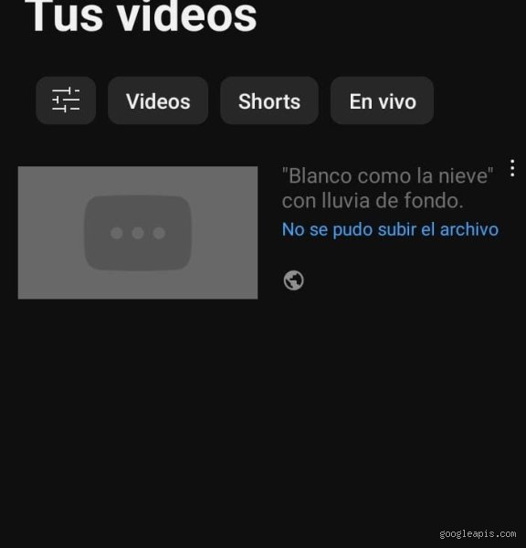 ¿Por qué mi video no se sube a YouTube?