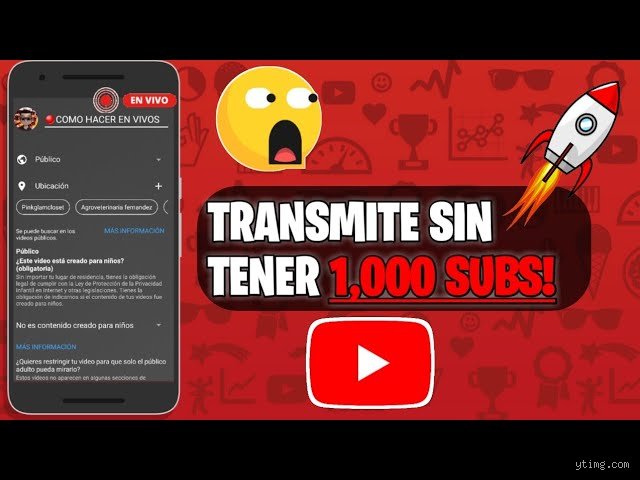 ¿Puedo hacer una transmisión en vivo en YouTube sin tener 1000 seguidores?